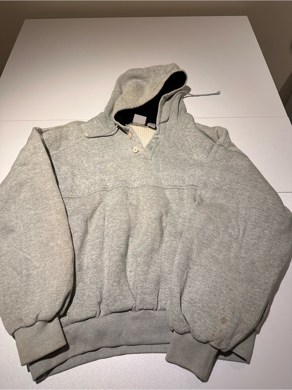 Athletic Works Heather Gray Hoodie with Black Lining